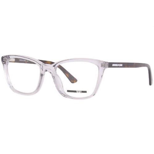 Alexander Mcqueen MQ0241OP 003 Eyeglasses Women`s Clear/havana Full Rim 51mm