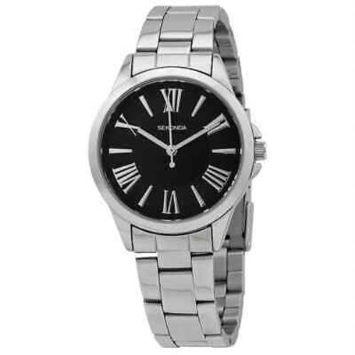 Cartier Sekonda Quartz Black Dial Stainless Steel Ladies Watch 2789