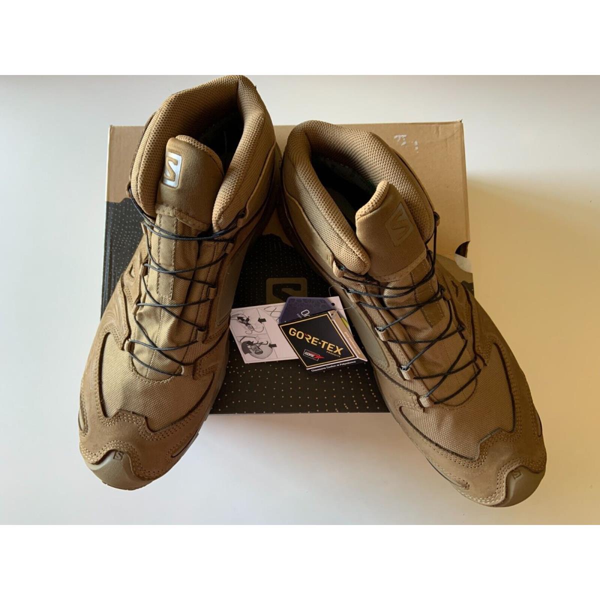 Salomon XA Forces Mid Gtx Gore-tex Men s 14 Shoes Tactical Boots Coyote
