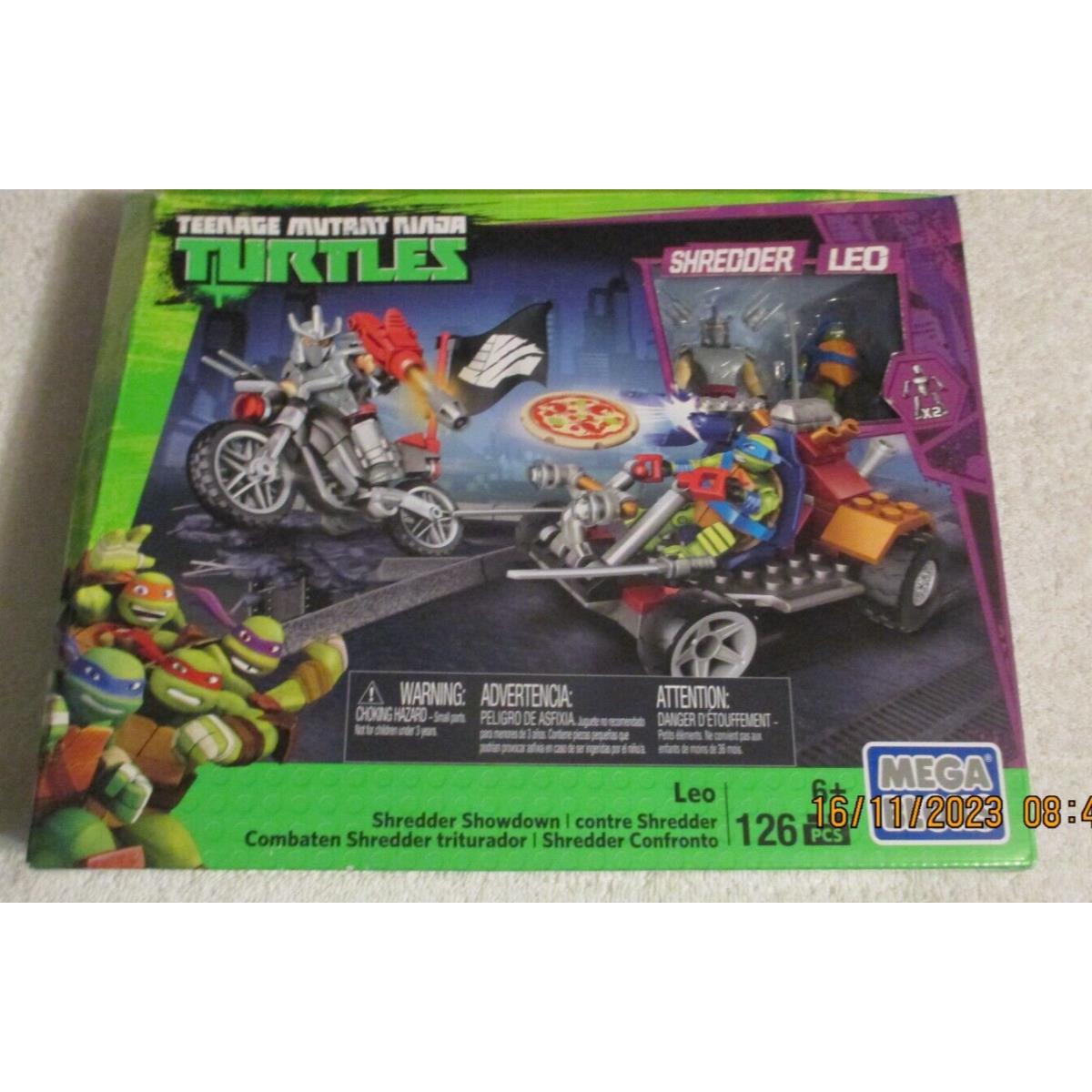 2015 Mega Bloks Teenage Mutant Ninja Turtles Shredder Showdown Set Leo