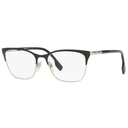 Burberry Rx Eyeglasses BE 1362-1326 Black/gold W/demo Lens 54mm - Frame: Black/Gold