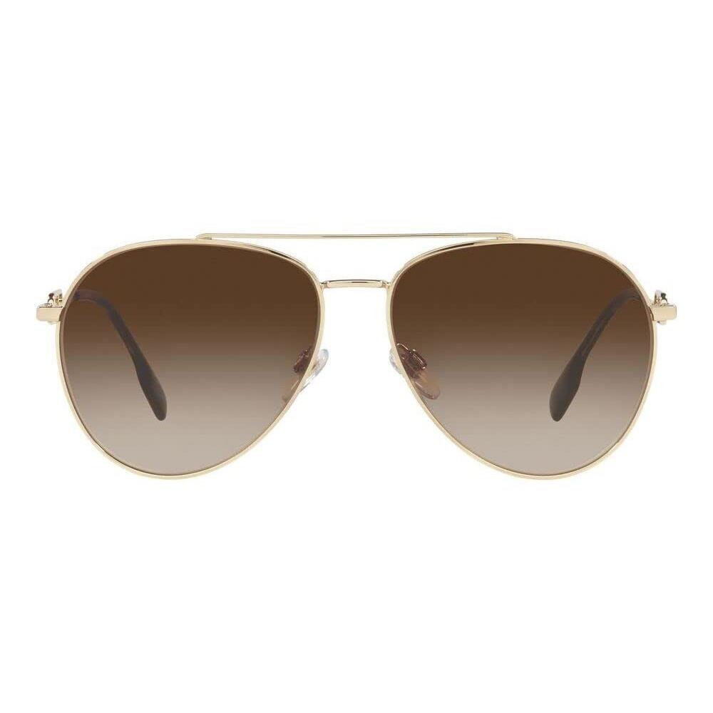 Burberry Sunglasses BE3128 110913 58mm Light Gold / Brown Gradient Lens