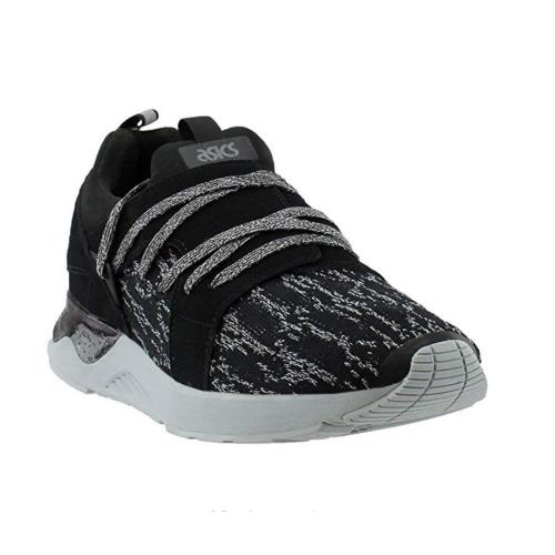 Asics Men`s Gel-lyte V Sanze Knit Athletic Sneakers 2 Color Options Black/Grey