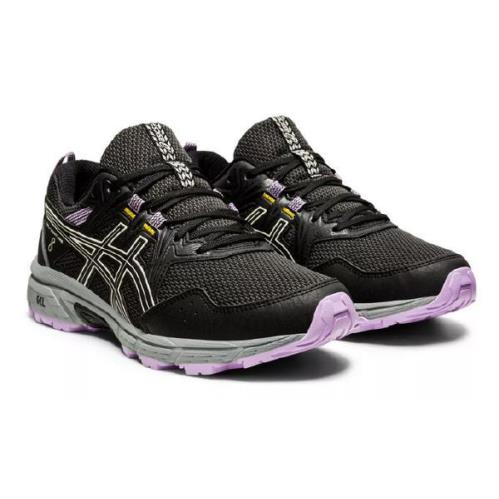 Asics Women`s Breathable Comfy Running Sneakers in 6 Colors Medium Wide Black Lavender