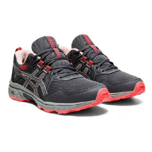 Asics Women`s Breathable Comfy Running Sneakers in 6 Colors Medium Wide Gray Orange