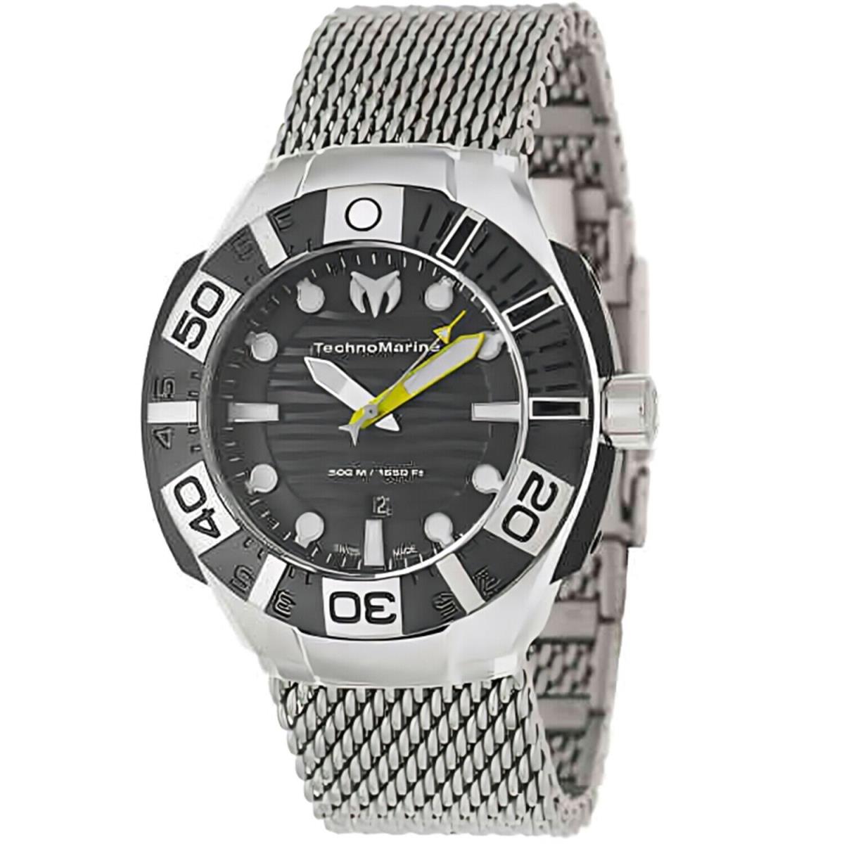 Technomarine Men`s Reef Black Dial Watch - 513004