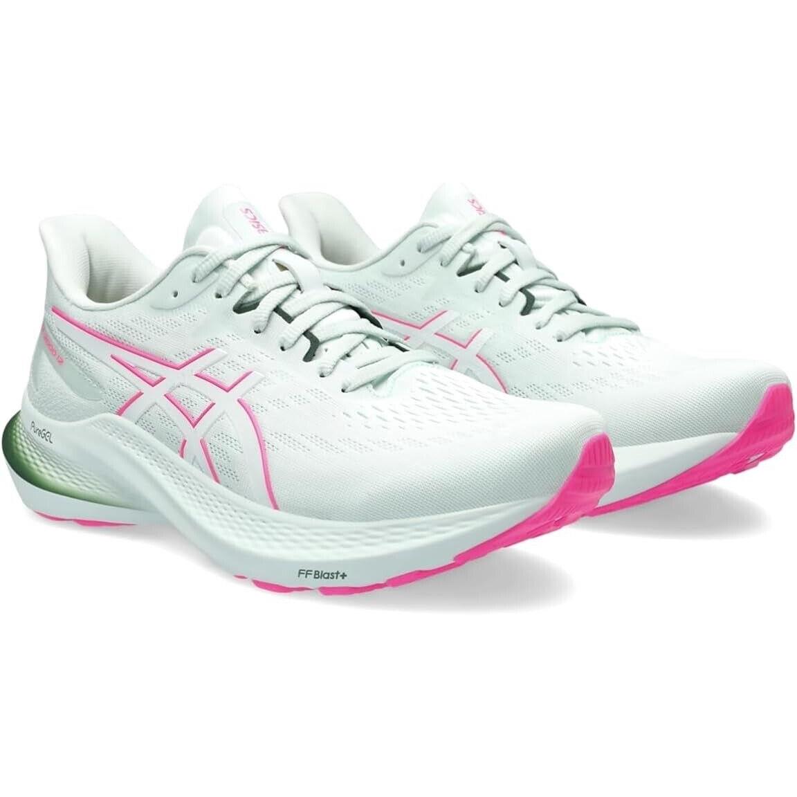 Asics Women`s GT-2000 12 Running Shoe Pure Aqua / White Size 8 Sneaker 0366