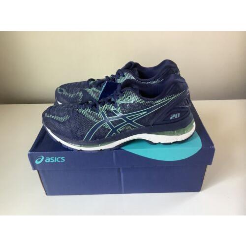 Asics Gel-nimbus 20 Women`s Running Shoes - Blue - Sz 7.5 D Wide