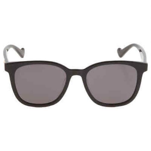 Gucci Dark Grey Square Unisex Sunglasses GG1001SK 001 55 GG1001SK 001 55