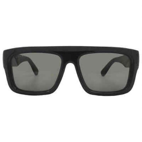 Gucci Grey Square Men`s Sunglasses GG1461S 001 55 GG1461S 001 55
