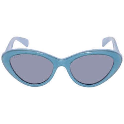 Gucci Blue Cat Eye Ladies Sunglasses GG1170S 003 54 GG1170S 003 54