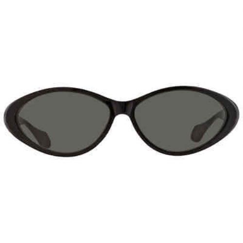 Gucci Grey Smoke Oval Ladies Sunglasses GG1377S 002 67 GG1377S 002 67