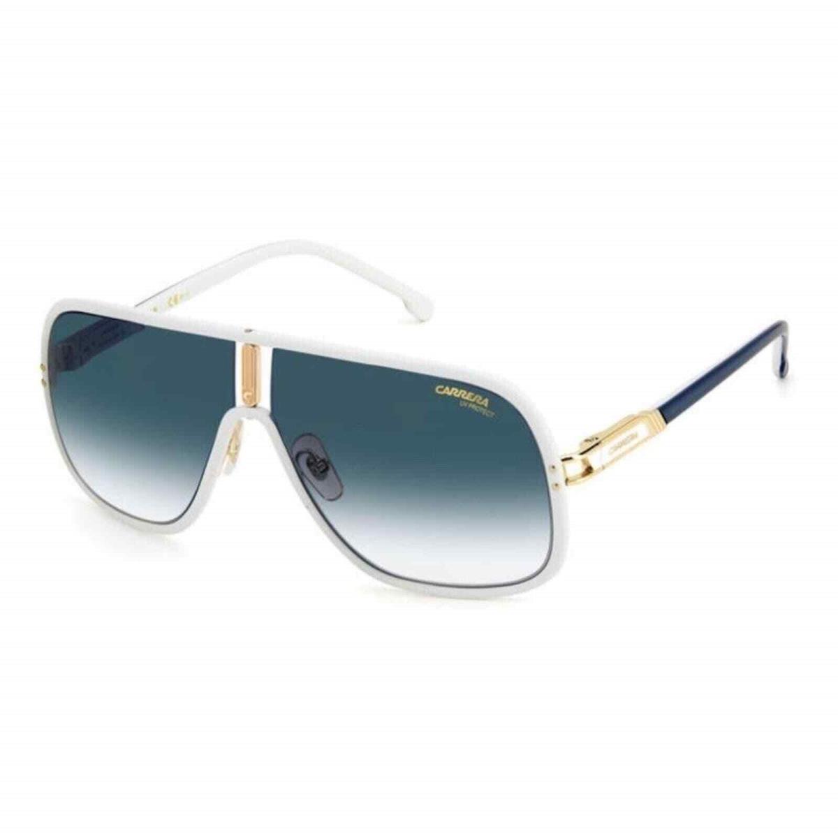 Carrera Flaglab 11 VK6 White Gold Blue Shaded Gradient Navigator Sunglasses