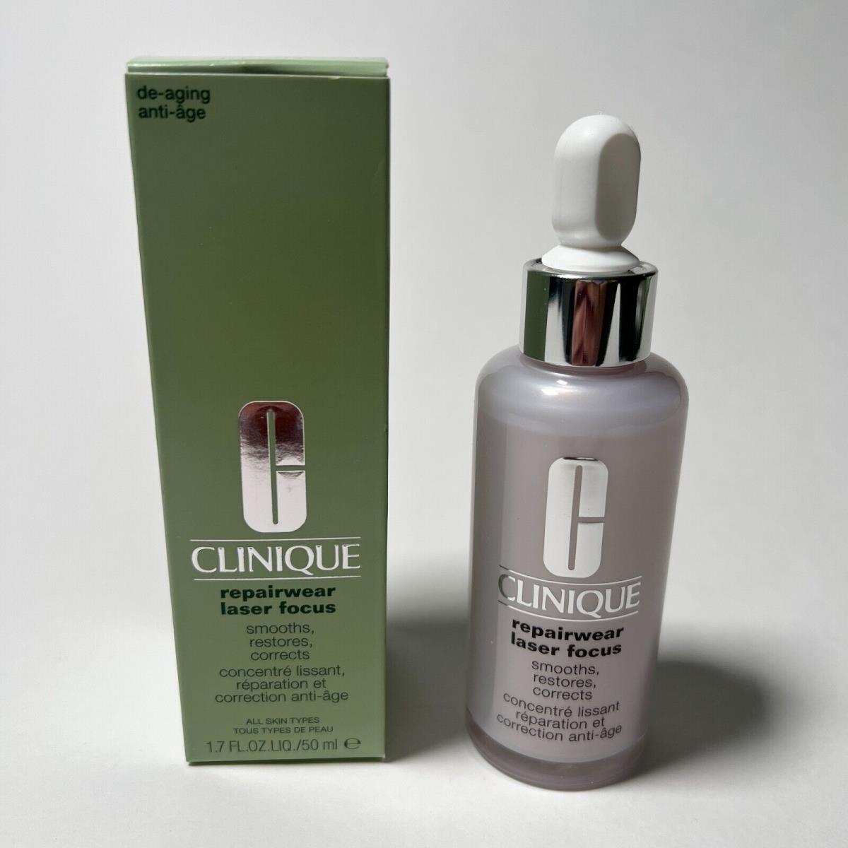 Clinique Repairwear Laser Focus Smooths Restores Corrects Face Serum 1.7 fl oz