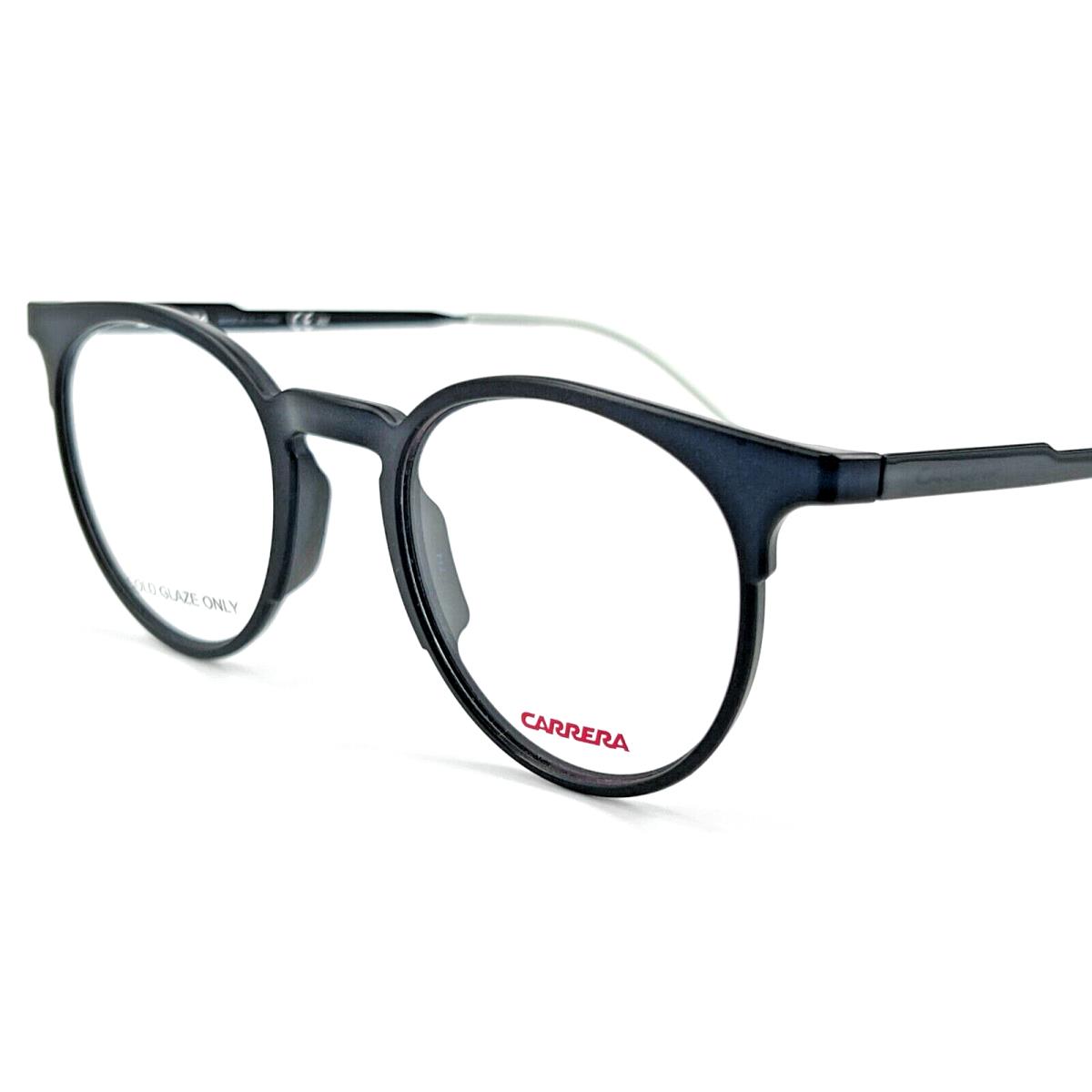 Carrera CA6665 Men`s Round Plastic Eyeglass Frame 0GTN Matte Black 47-21 W/case
