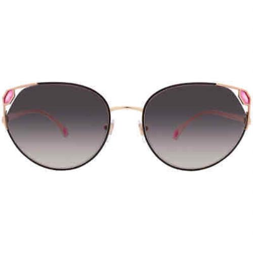 Bvlgari Grey Gradient Cat Eye Ladies Sunglasses BV6177 20238G 56 BV6177 20238G