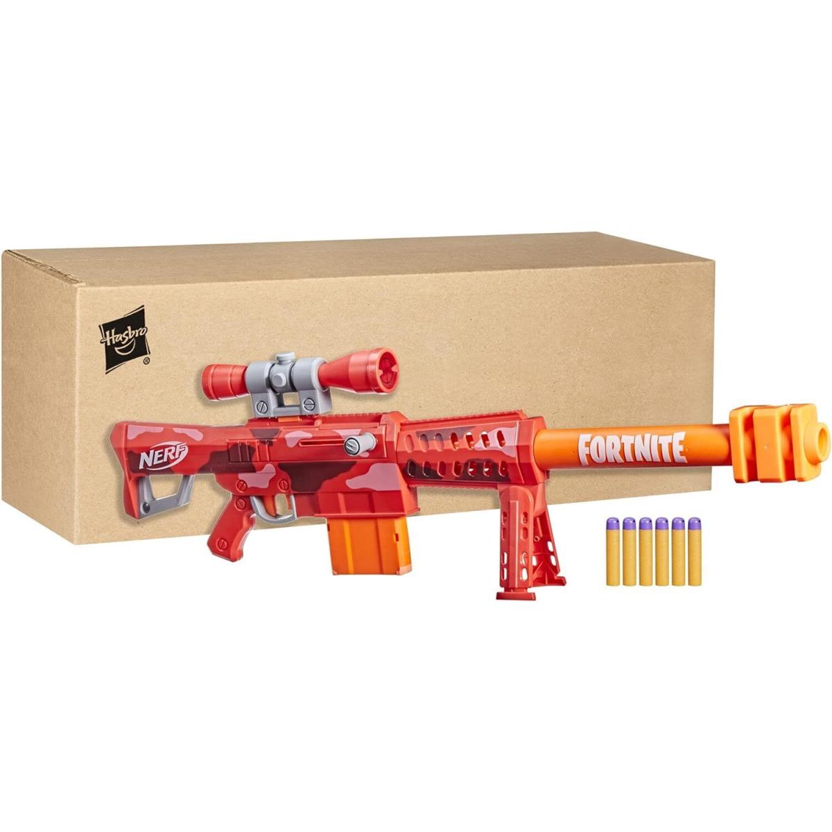 Nerf Fortnite Heavy SR Blaster Includes 6 Official Mega Darts and 6-Dart Clip