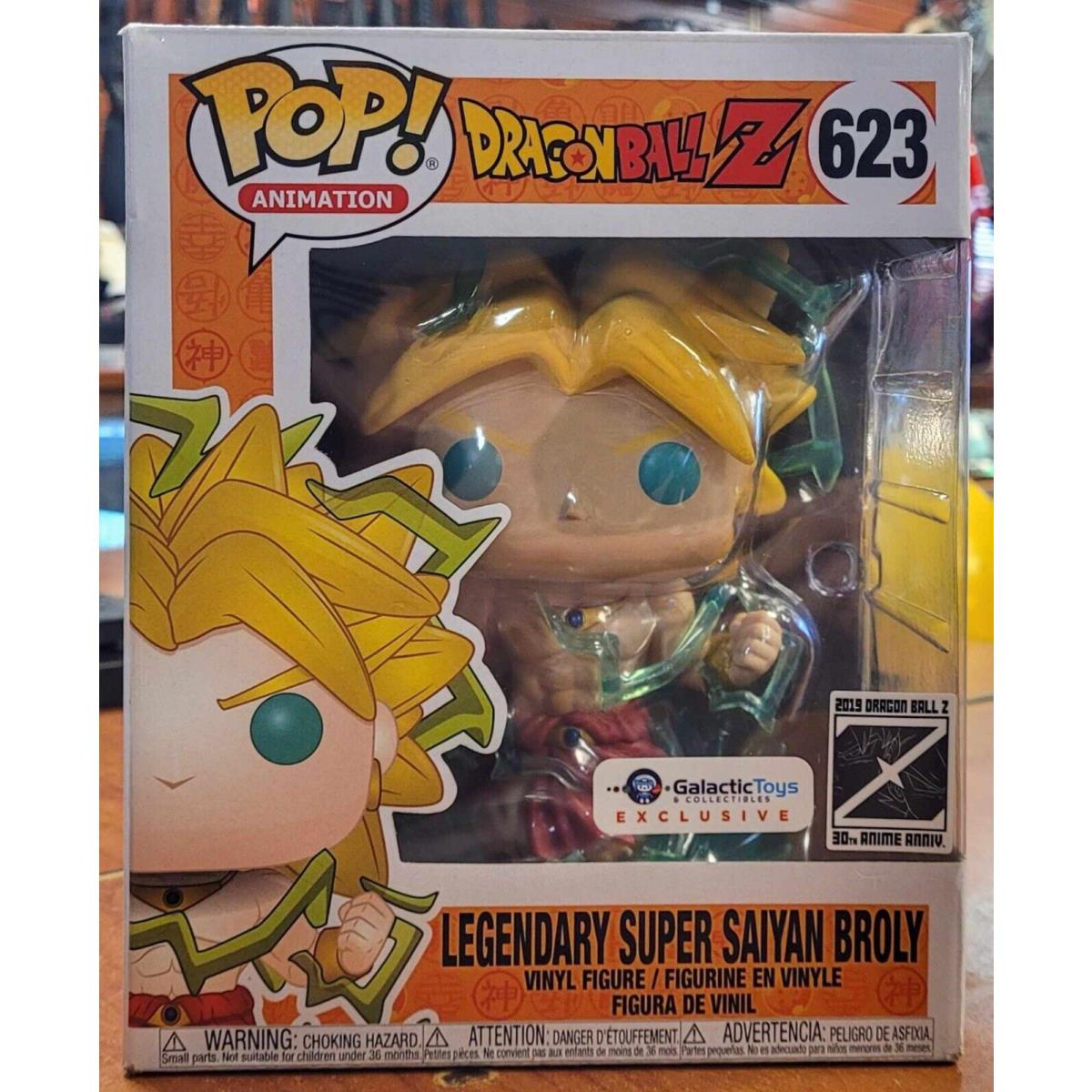 Funko Pop 6 Galactic Toys Exclusive Dbz Legendary Super Saiyan Broly 623