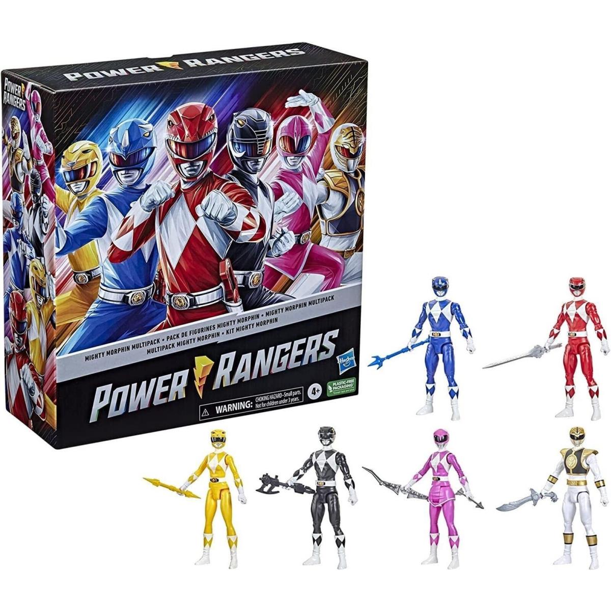 Power Rangers Mighty Morphin Multipack 12-inch Action Figure 6-Pack Toys