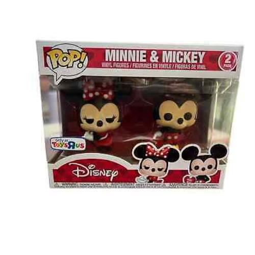 Funko Pop Disney Minnie Mickey 2 Pack Valentine Toys R Us Exclusive