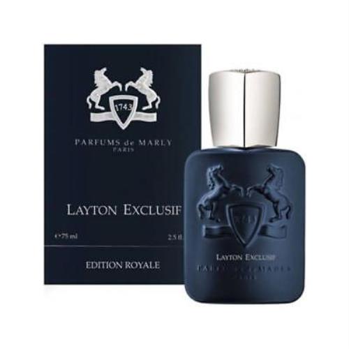 Parfums De Marly Men`s Layton Exclusif Edp Spray 2.5 oz 75 ml