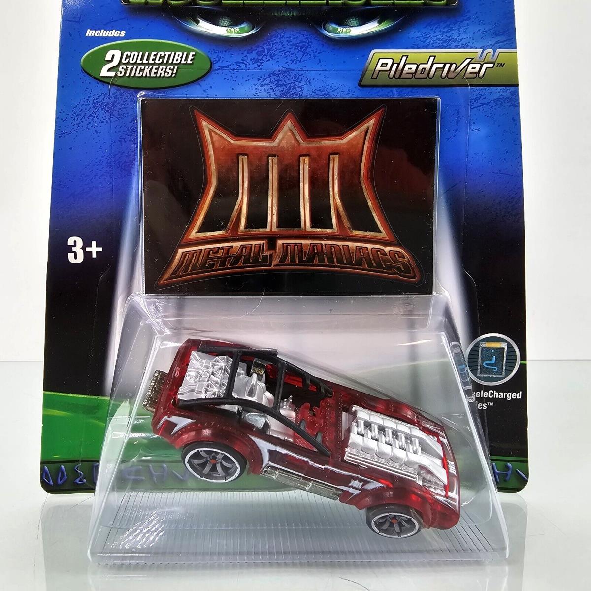 Hot Wheels Acceleracers Piledriver Red Metal Maniacs Accelecharged 2005 Rare