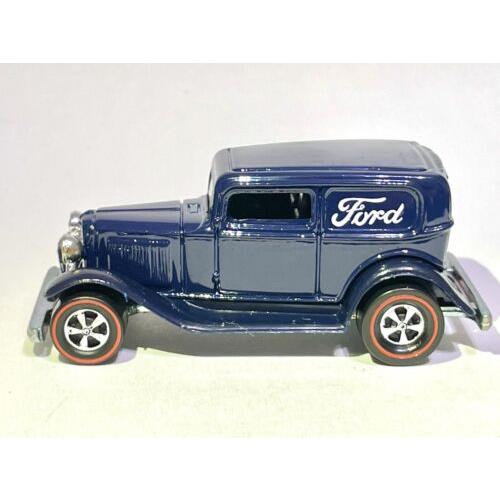 Hot Wheels Custom Made Redline Blue 32 Ford Delivery Wow Tough Car