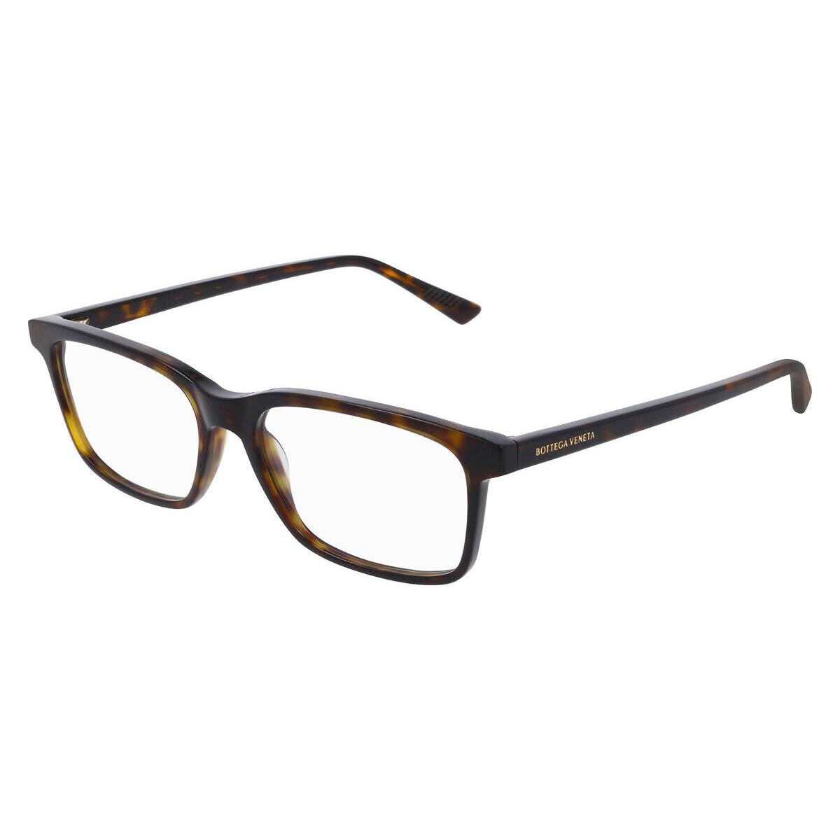 Bottega Veneta BV1029O Eyeglasses Men Havana Rectangle 54mm