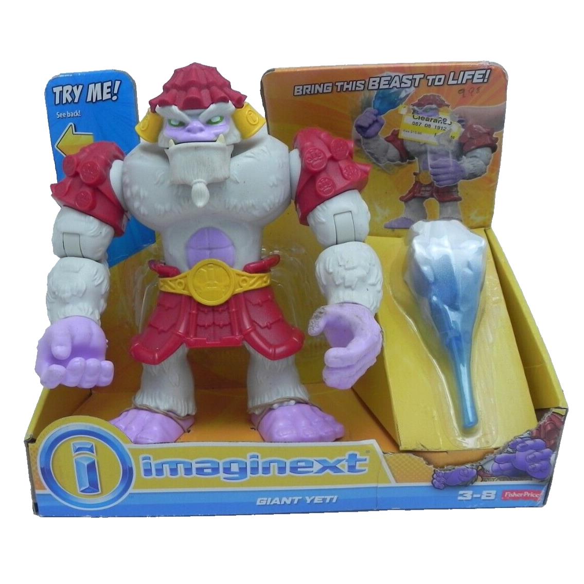 Fisher Price Yeti Imaginext Giant 9 Mouth Chomping Action Figure Nrfb