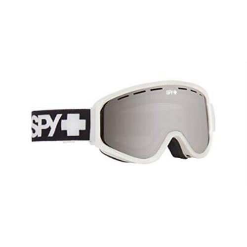 Spy Optic Woot Matte White Silver Spectra Mirror Snow Goggles