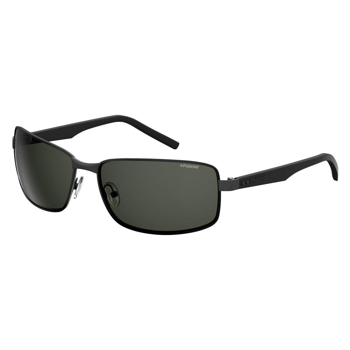 Polaroid 2045/S Sunglasses Men 0807 Black Rectangle 63mm