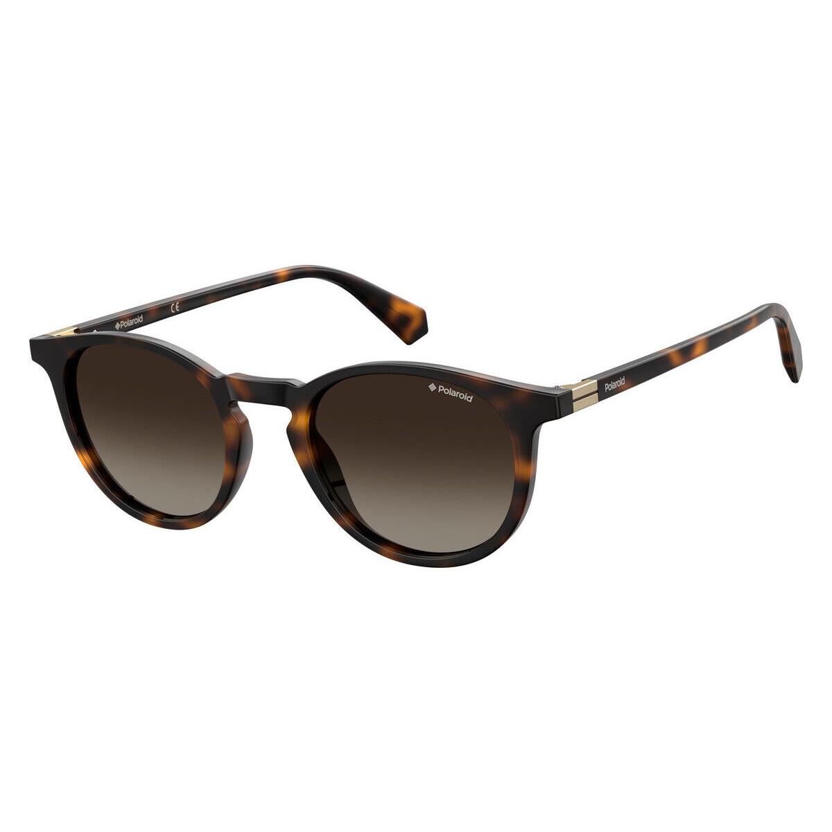 Polaroid 6102/S/X Sunglasses Unisex 0086 Dark Havana Oval 51