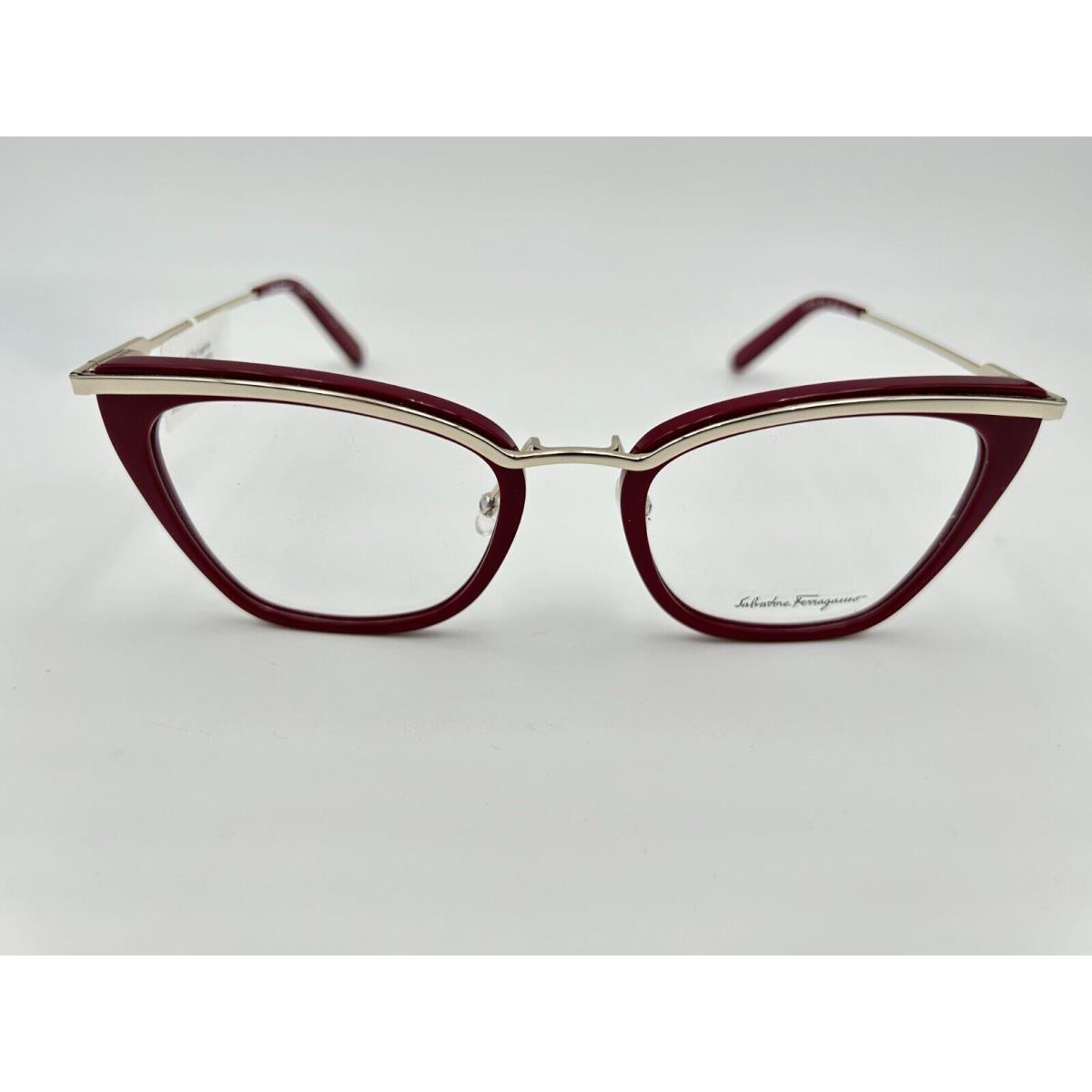 Salvatore Ferragamo Eyeglasses SF2205 639 Red Gold 53 20 140 2205 2009