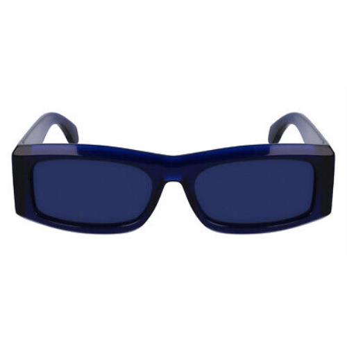 Salvatore Ferragamo SF2012S Sunglasses Transparent Blue 57mm