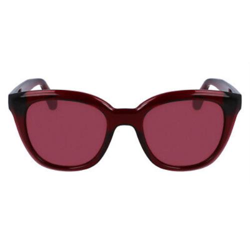 Salvatore Ferragamo SF2000S Sunglasses Transparent Red 52mm