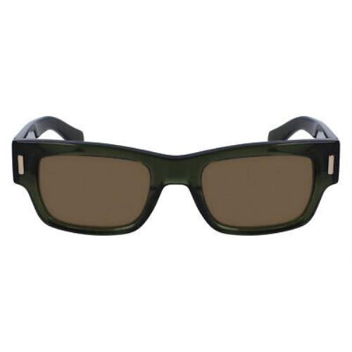 Salvatore Ferragamo SF2011S Sunglasses Transparent Khaki 53mm