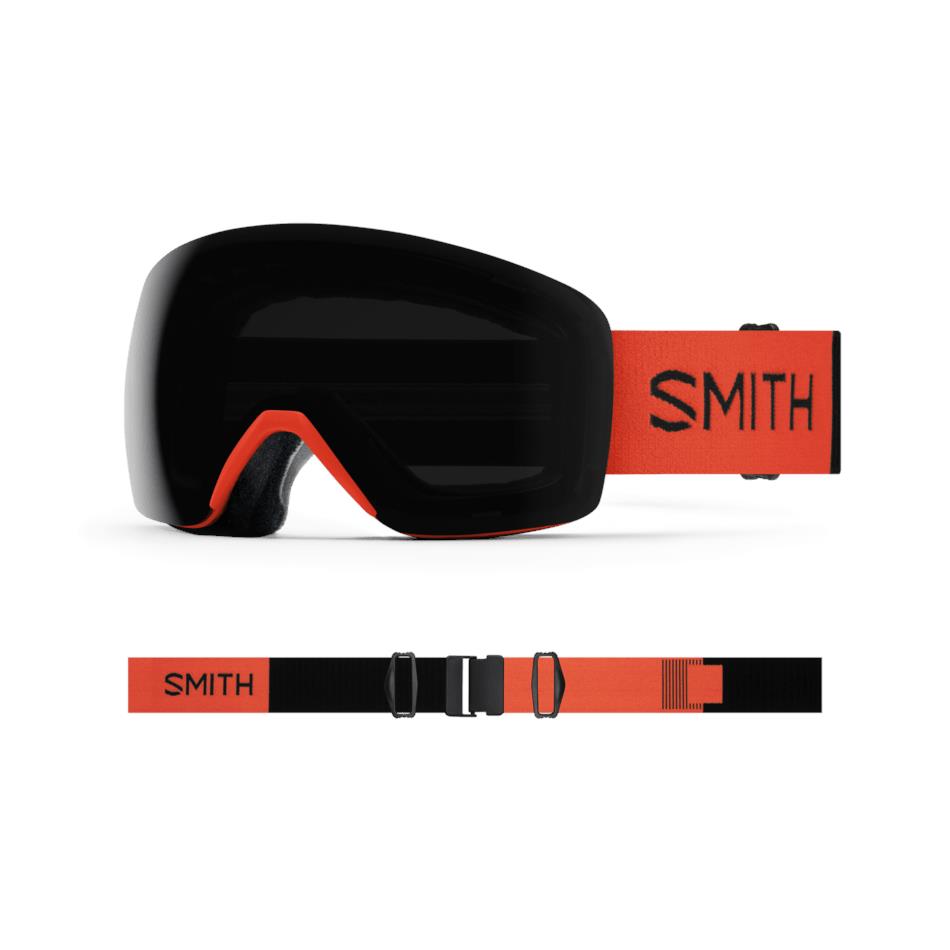 Smith Optics Skyline Goggles Poppy; ChromaPop Sun Black