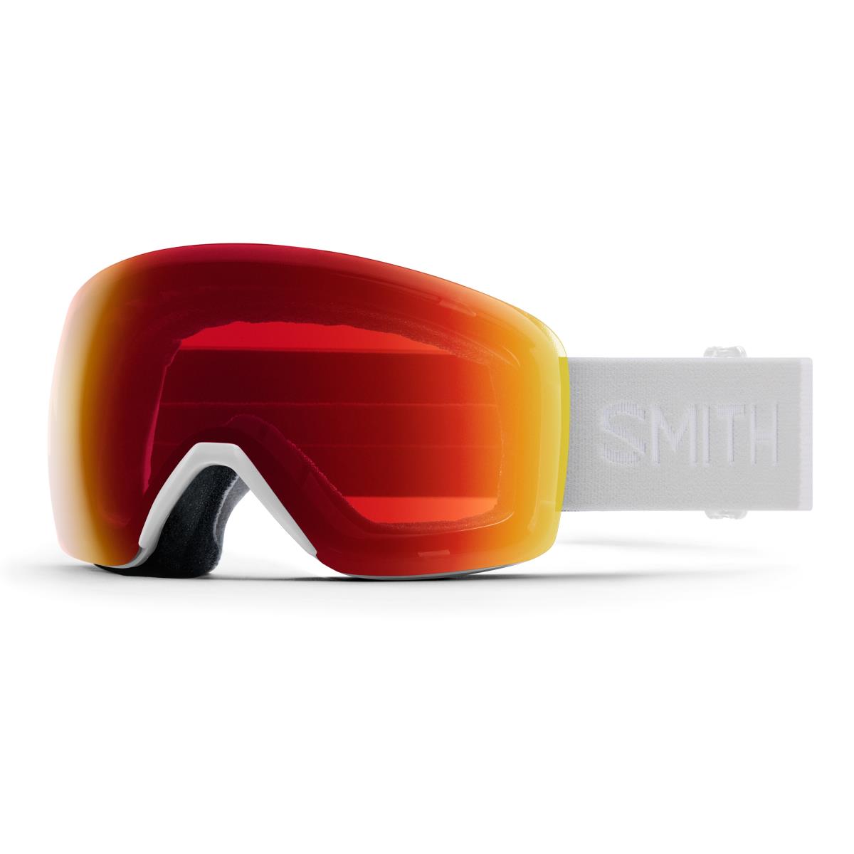 Smith Optics Skyline Goggles White Vapor; Chromapop Photochromic Red Mirror