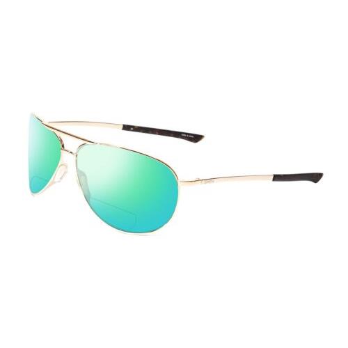 Smith Serpico Unisex Polarized Bi-focal Sunglasses 41 Options Gold Tortoise 65mm Green Mirror
