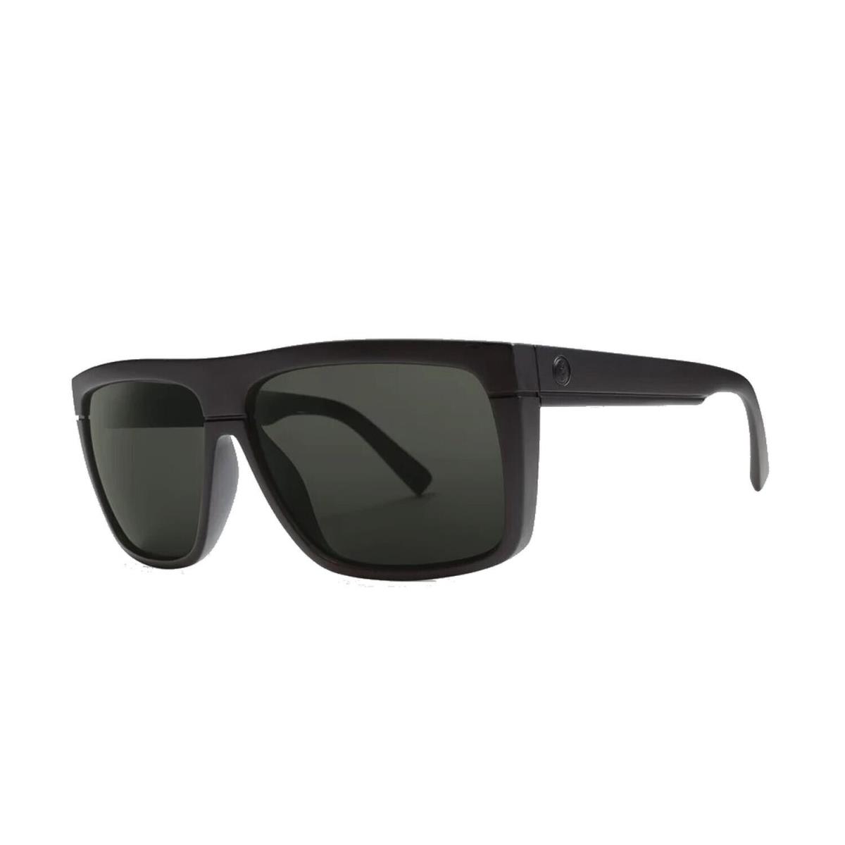 Electric Black Top Sunglasses Matte Black with Grey Lens Blacktop