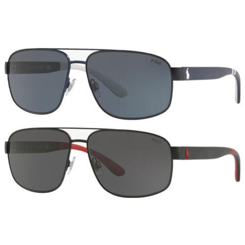 Polo Ralph Lauren Men`s Classic Rectangle Navigator Sunglasses - PH3112