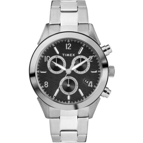 Timex Men`s Watch Torrington Chronograph Silver Tone Case Bracelet TW2R91000VQ