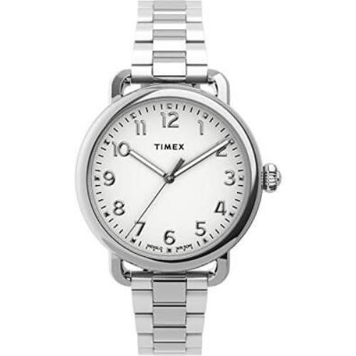 Timex Women`s TW2U13700 Standard 34mm Silver-tone Stainless Steel Bracelet Watch - Silver-Tone