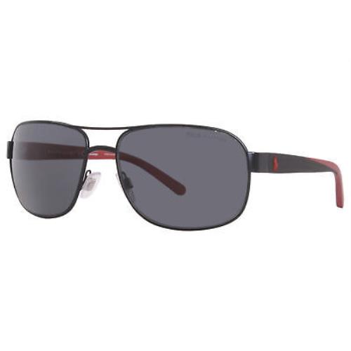 Polo Ralph Lauren PH3093 9277/81 Sunglasses Men`s Black/polarized Grey 62mm