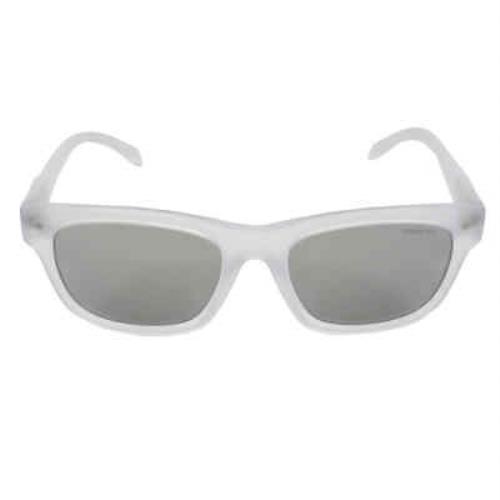 Arnette Light Grey Mirror Silver Rectangular Men`s Sunglasses AN4284 27616G 54