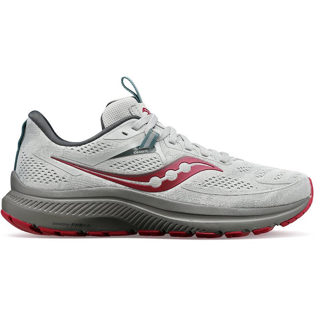 Saucony Womens Omni 21 Skyway Running Training Shoes Sneakers Bhfo 3315 Concrete/Berry
