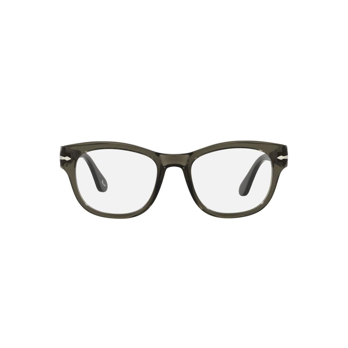 Persol PO3270V 1103 Opal Smoke Demo Lens Rectangle 52 mm Men`s Eyeglasses
