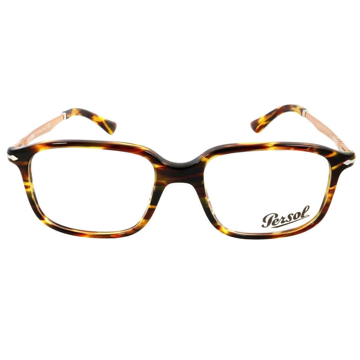 Persol Demo Square Men`s Eyeglasses PO3246V 938 51 PO3246V 938 51