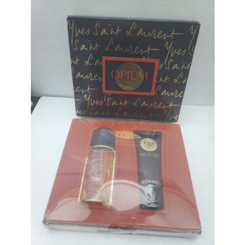 Vintage Yves Saint Laurent Gift Set 1.6 fl oz Edt Spray 2.5 fl oz After Shave