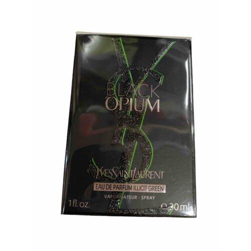 Ysl Yves Saint Laurent Black Opium Illicit Green Edp Spray 1oz/30mL